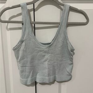 Urban Outfitters Soft Blue Textured Top